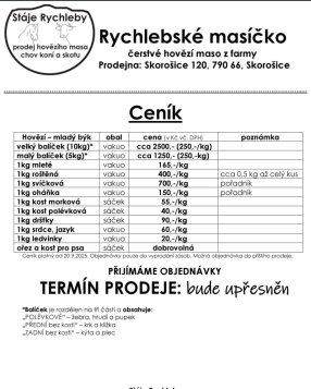 Naše hovězí Rychlebské masíčko