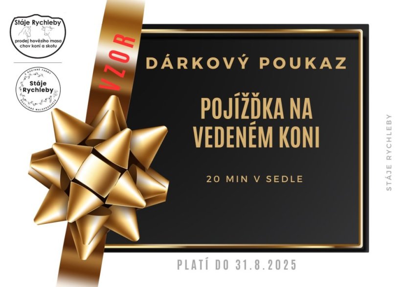 Dárkový poukaz Projížďka na koni