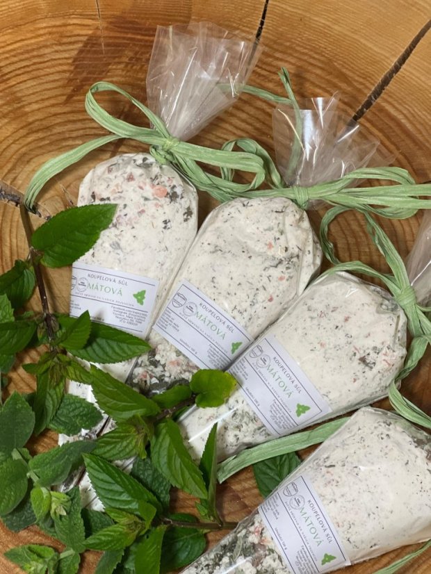 Koupelová bylinná sůl MÁTOVÁ